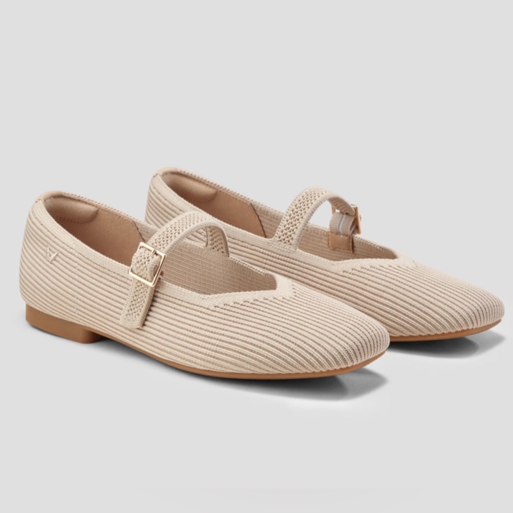 VIVAIA Margot Mary Jane Women Flat Shoes Slip on. Size 7 (37.5 EU)